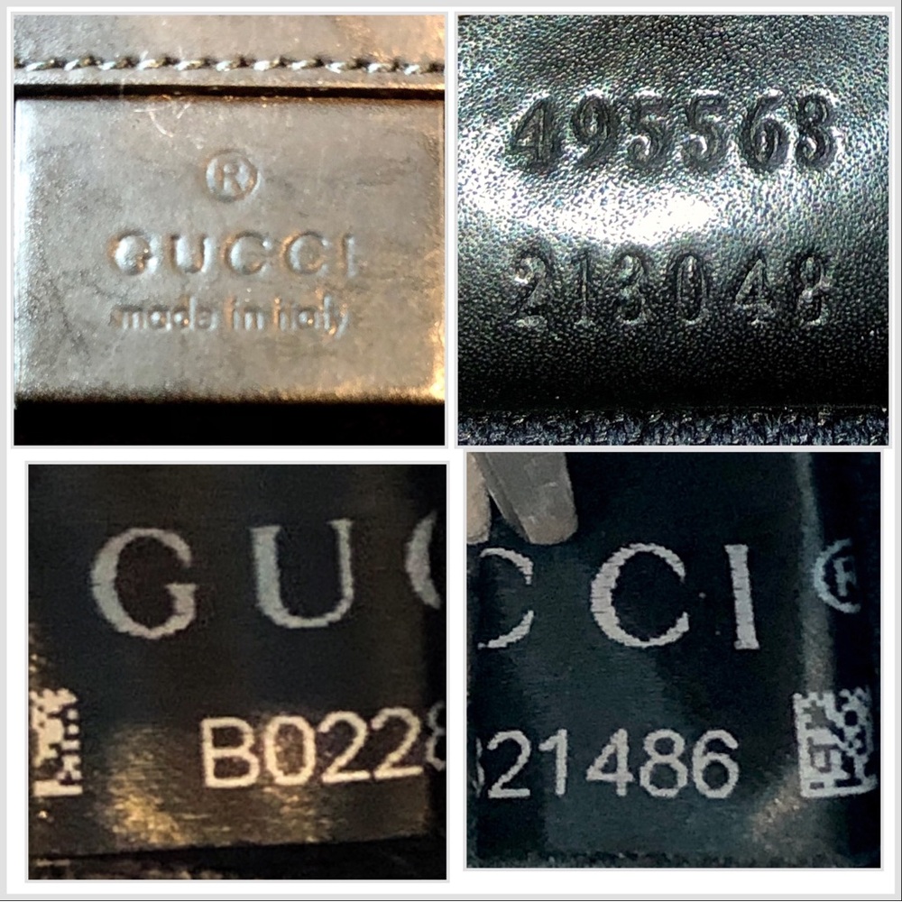 GUCCI GG SUPREME Soft Sided Coated Canvas Leather Black and Grey Backpack COA - Picture 16 of 17